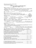 KT trắc nghiệm chương 1&2 Hóa 8