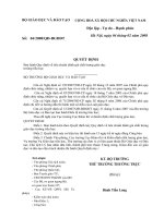 Quy định về chuẩn chất lượng tiểu học