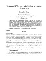 Ứng dụng BPEL trong việc kết hợp và thay thế  dịch vụ web