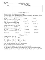 KT hoá 8 - hk1 - đề 2