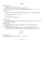 15 đề thi TN THPT Toán 12 năm 2011