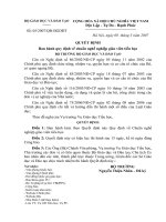 QUY ĐỊNH VỀ CHUÂNE NGHỀ NGHIỆP GIÁO VIÊN TIỂU HỌC