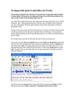 Sử dụng trình quản lí mật khẩu của Firefox