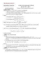 KỲ THI TUYỂN SINH ĐẠI HỌC NĂM 2010 Môn Thi: TOÁN – Khối A de 4 
