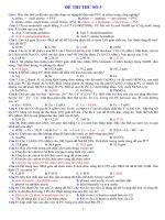 Đề thi Thử đại học số 1