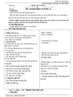 GIÁO ÁN LỚP 4 TUẦN 8 CKTKN