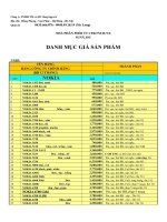 Báo giá cho khách hàng