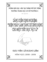 SKKN: Biện pháp làm tăng sự sinh động cho một tiết học VL