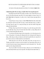 MỘT SỐ GIẢI PHÁP TÀI CHÍNH NHẰM GÓP PHẦN NÂNG CAO HIỆU QUẢ