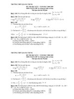 Đề thi kỳ II lớp 11 (CB)