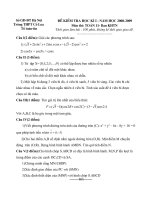 đề thi học kì 1 lớp 11năm học 2008-2009