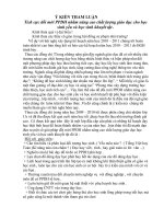 Tham luận đổi mới PPDH nâng cao chất lượng học sinh lớp 1