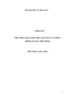 Anh 9: Chuan kien thuc