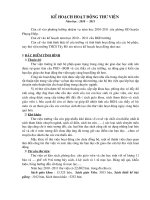 kế hoạch thư viên