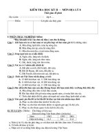 Đề địa lý 8 kỳ II