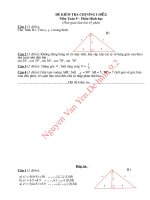 Đề-Đáp án: KT hình 9 C1 (D2)