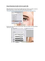 Dùng Photoshop tô phấn mắt cho người mẫu