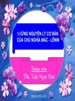 CHƯƠNG MỞ ĐẦU