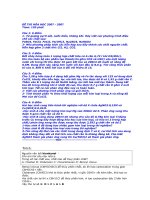 5 Đề thi trắc nghiệm nâng cao ôn thi đại học