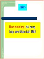 Bài 25 - Hình minh hoạ : Nội dung hiệp ước Nhâm Tuất 1862