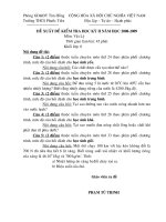 Đề thi + Đáp án Lý 8 (HKII)