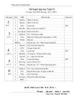 Giáo án Lớp 4 Tuần 31