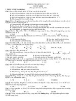 Đề kiểm tra Vật lý 45 phút(Bài số 1)-Mã đề 4
