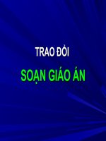 Trao đổi về soạn giáo án