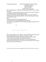 đề thi học sinh giỏi vòng trường môn vật lí lớp 9