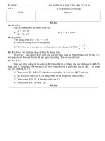 Kiểm Tra toán 9 kì II