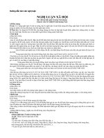 HƯỚNG DẪN LÀM VĂN NGHỊ LUẬN