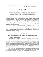 Bộ GD&ĐT: BÁO CÁO TỔNG KẾT NĂM HỌC 2009-2010  PHƯƠNG HƯỚNG NHIỆM VỤ TRỌNG TÂM NĂM HỌC 2010-2011