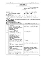 giáo án tuần 6 cả 2 buổi