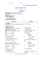 giáo án lớp 2- tuần 7