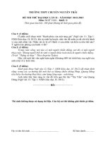 TRƯỜNG THPT CHUYỀN NGUYỄN TRÃI ĐỀ THI THỬ ĐẠI HỌC LẦN II – NĂM HỌC 2012-2013 Môn: NGỮ VĂN – Khối: D