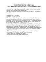 Dẫn CT hội nghị CĐCS  10-11