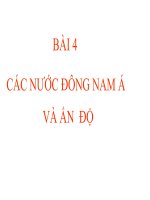 Bài 4. Các nước ĐNA và Ấn Độ tiết 1