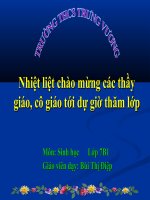 Lớp thú sinh học 7