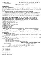 Đề thi TV khao sát cuoi kỳ II năm học 08-09