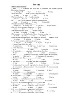 Tiếng anh 9 - 50 câu trắc nghiệm (1)