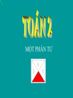 TOÁN 2: MỘT PHẦN TƯ