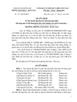 Quyết định thành lập đội ngũ Báo cáo viên cấp huyện