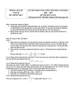 Thi GV Gioi(Lap Thach) mon Toan