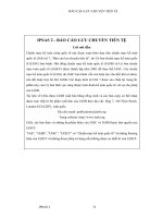 BÁO CÁO LƯU CHUYỂN TIỀN TỆ