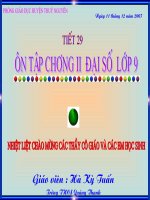 On tap chuong II - ham so bac nhat