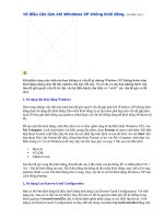 10 điều cần làm khi Windows XP không khởi động