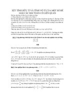 xét tính hữu tỉ và tính vô tỉ để giải các bài toán có liên quan