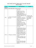 Phân phối chương trình Tin 10