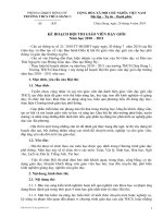 Kế hoạch thi giáo viên dạy giỏi cấp trường năm học 2010-2011