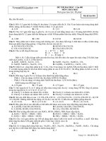 đề thi đh lần 1